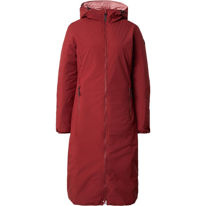 ICEPEAK Outdoorový kabát POMPEY růžová / tmavě červená