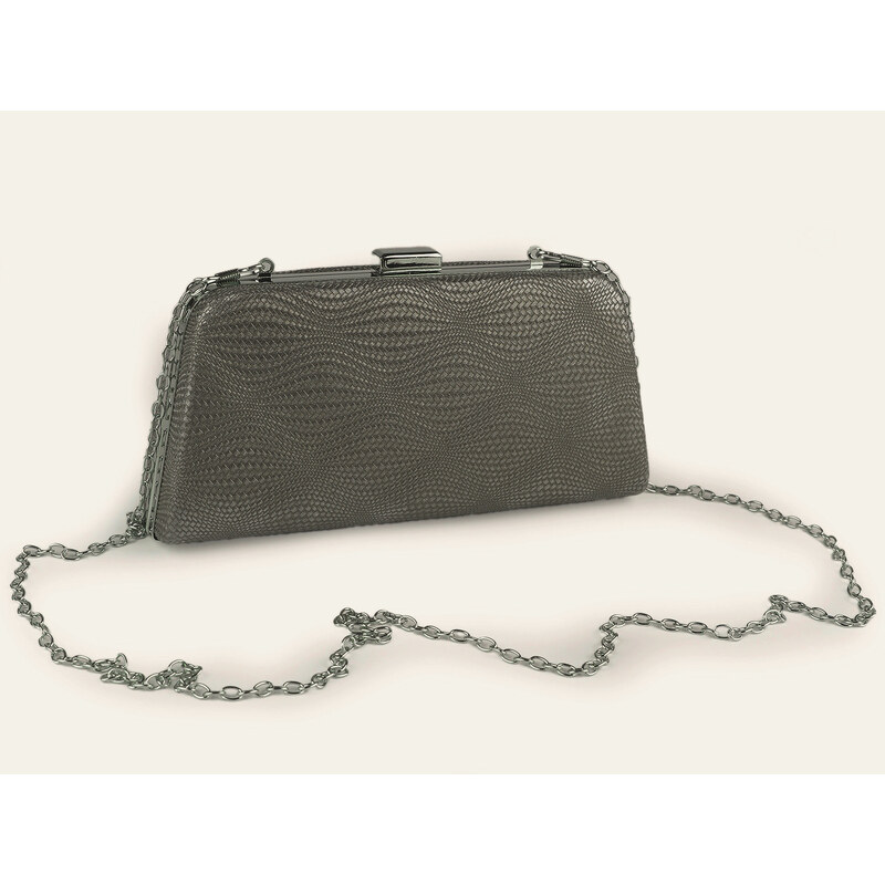 Stoklasa Dámská tmavě stříbrná kabelka psaníčko 870792 dark silver 93793703