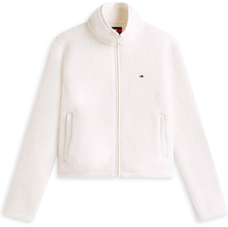 Tommy Jeans Mikina námořnická modř / červená / bílá