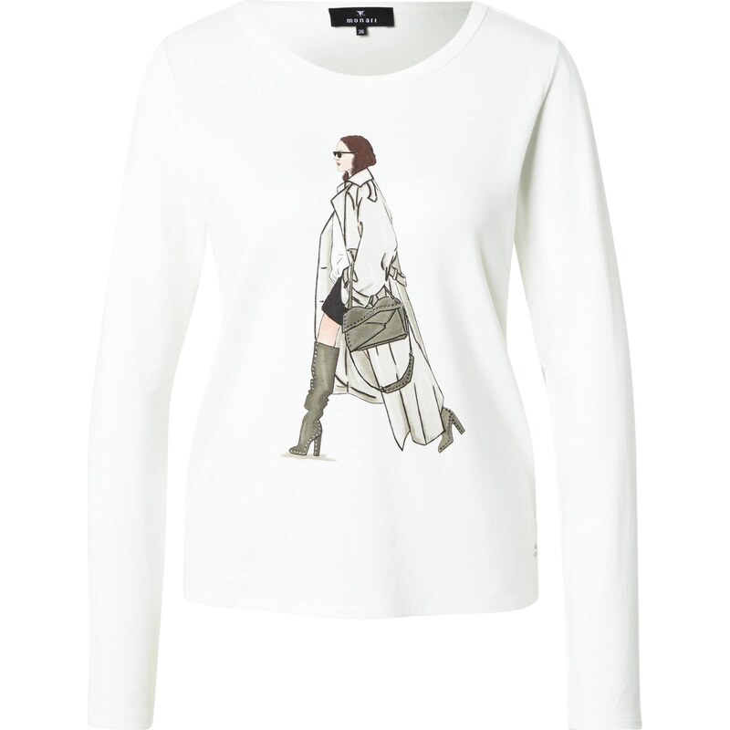 monari Tričko šedá / světle šedá / offwhite 110947238