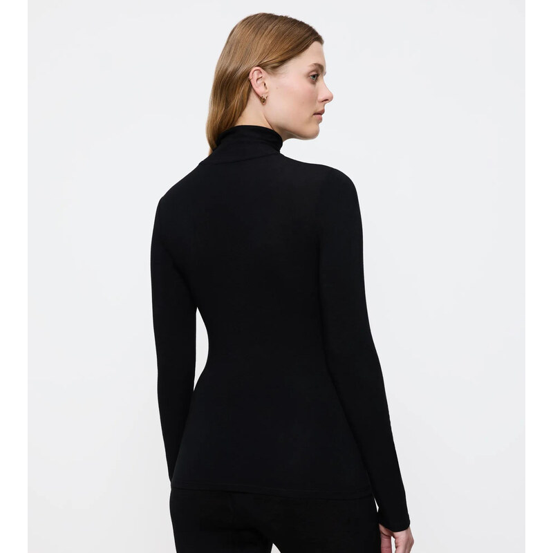 Beauty Layers Top LSL Turtleneck 04 - BLACK - TRIUMPH BLACK -