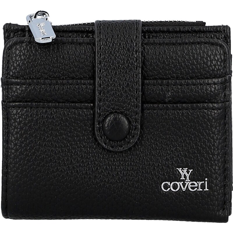 Trendy dámská mini koženková peněženka Coveri Arbi, černá 110958074
