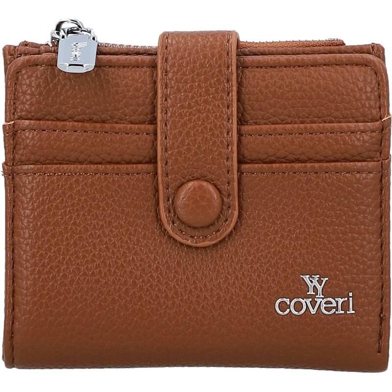 Trendy dámská mini koženková peněženka Coveri Arbi, hnědá 110958070
