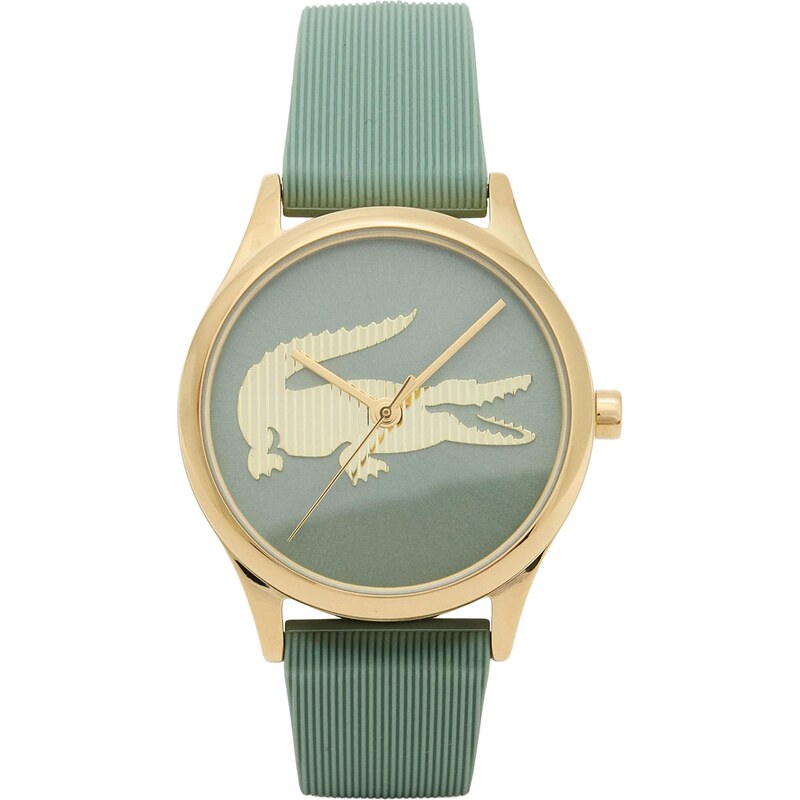 LACOSTE Analogové hodinky Crocodelle zlatá / zelená 110959804