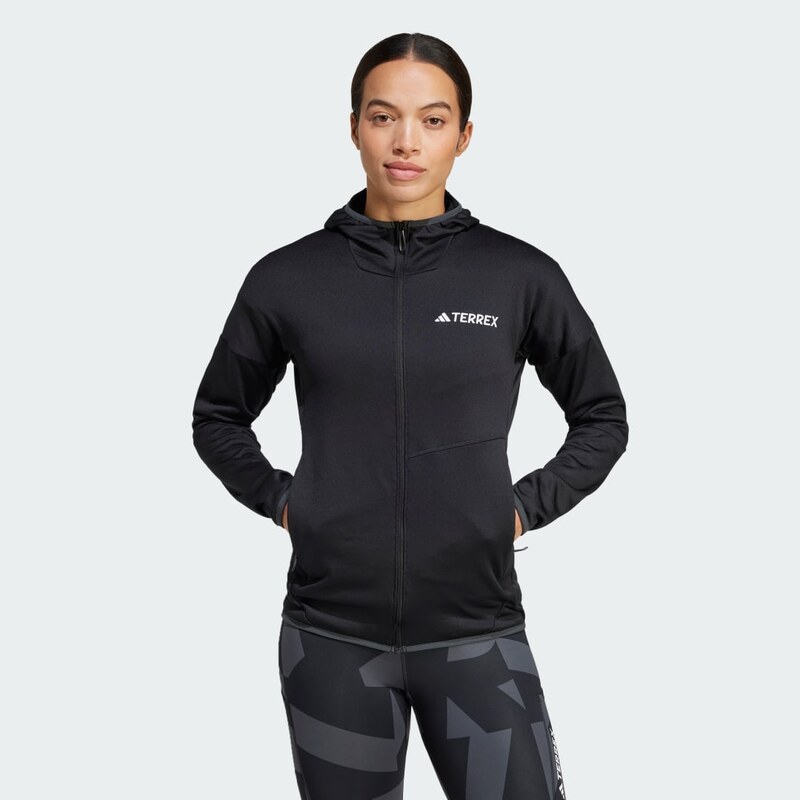 Adidas Lehká flísová bunda skapucí Terrex Xperior Climawarm 110960596