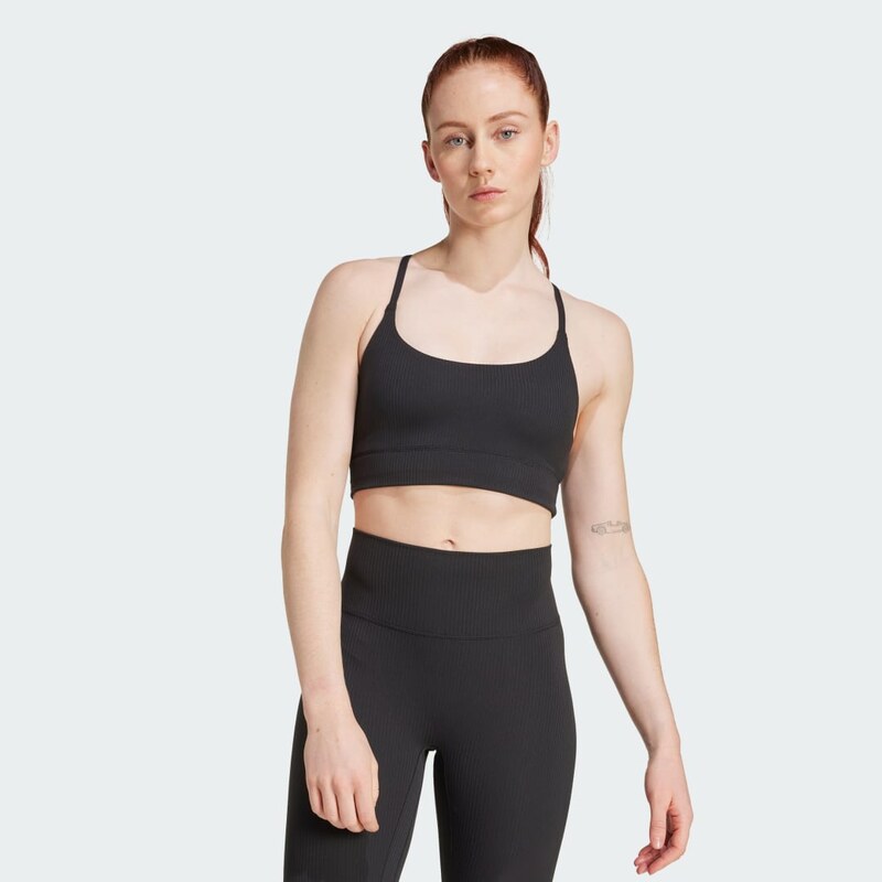 Podprsenka s lehkým zpevněním adidas All Me Rib Bra Long Line