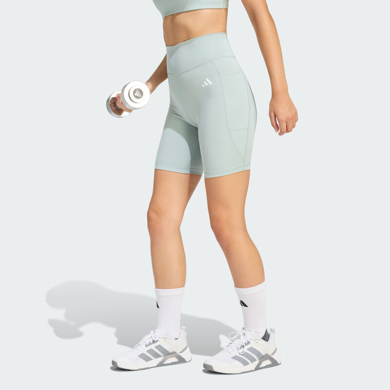 Adidas Krátké legíny Optimé Essentials Stash Pocket 7-Inch