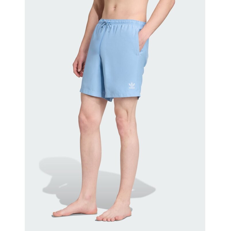 adidas Originals Adicolor 8-inch swim shorts in ash blue 115495835