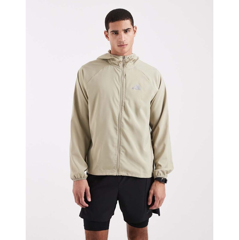adidas performance Adi365 running essentials jacket in wonder cargo 115499389