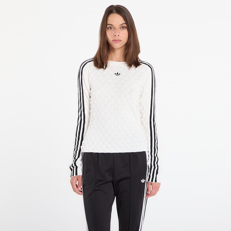 adidas Originals Tričko adidas Slim Solid Spike Knit Sweatshirt