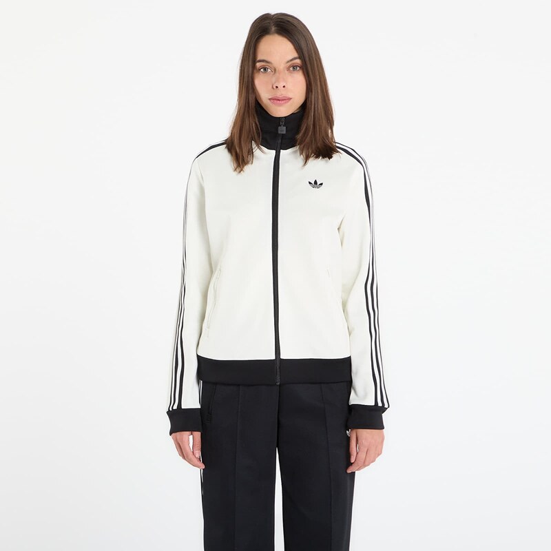adidas Originals Mikina adidas Classic Track Top Off White/ Black L 110971373