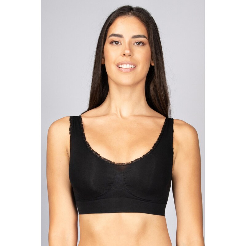 Dámská bezešvá podprsenka Bra Silhouette Pizzo Intimidea Barva: Černá, 95676894