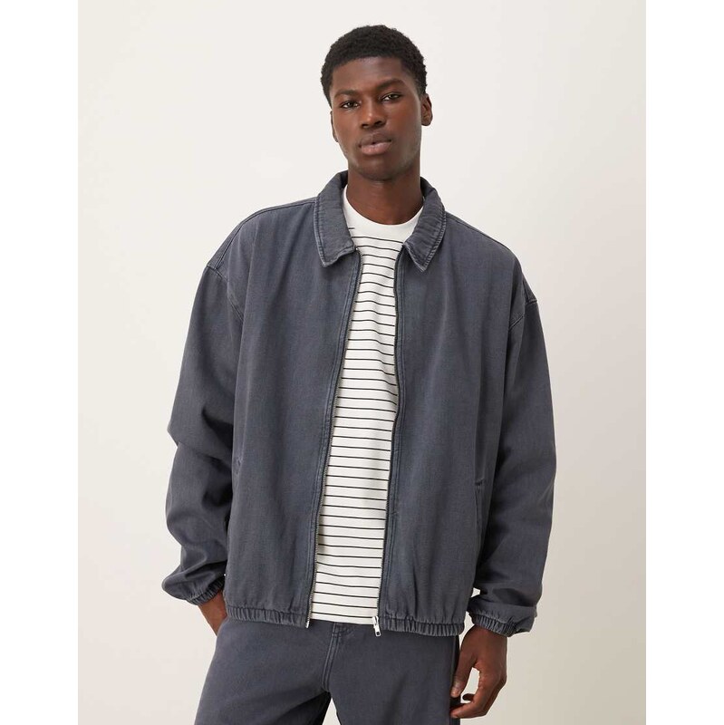 ASOS DESIGN co-ord denim jacket in blue overdye
