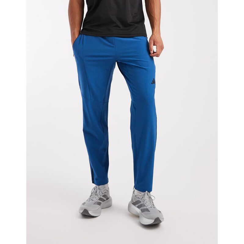 adidas performance D4t workout pants in dusky petrol-Blue