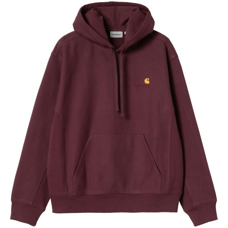 MMIKINA CARHARTT WIP Hooded American Scri - vínová -