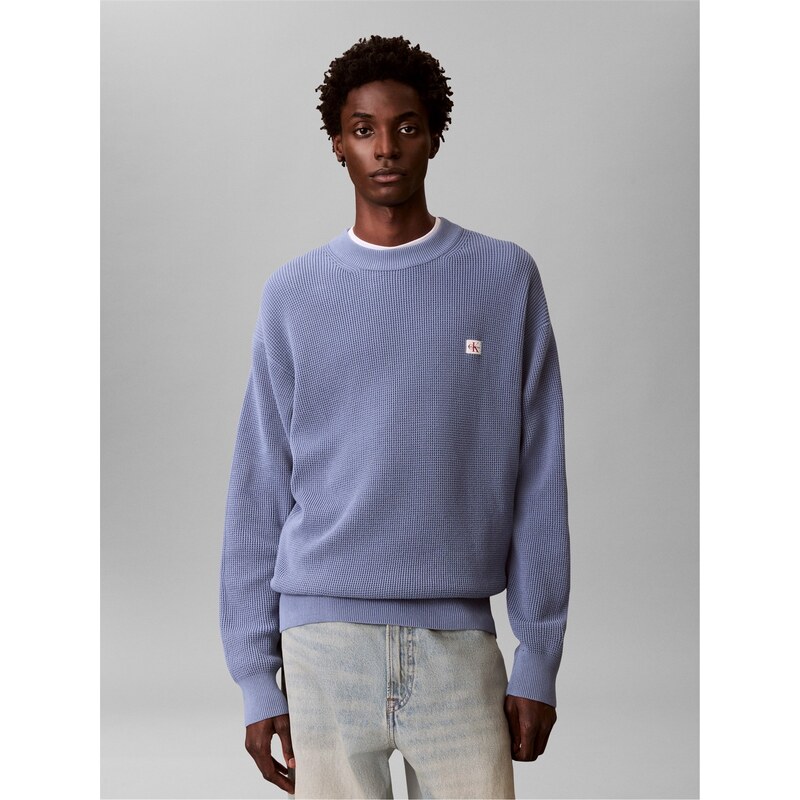 Svetr Calvin Klein Jeans Dusty Salr Blue 7740021