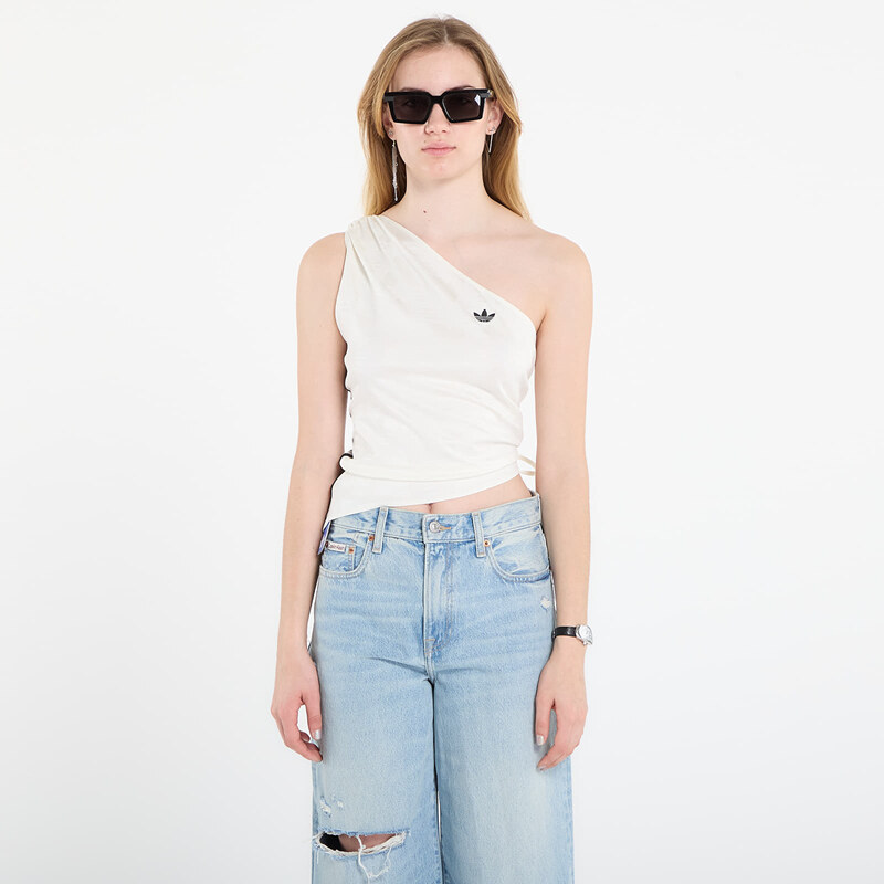 adidas Originals Top adidas Rouched One Shoulder Long-Sleeve Top Off 110976287