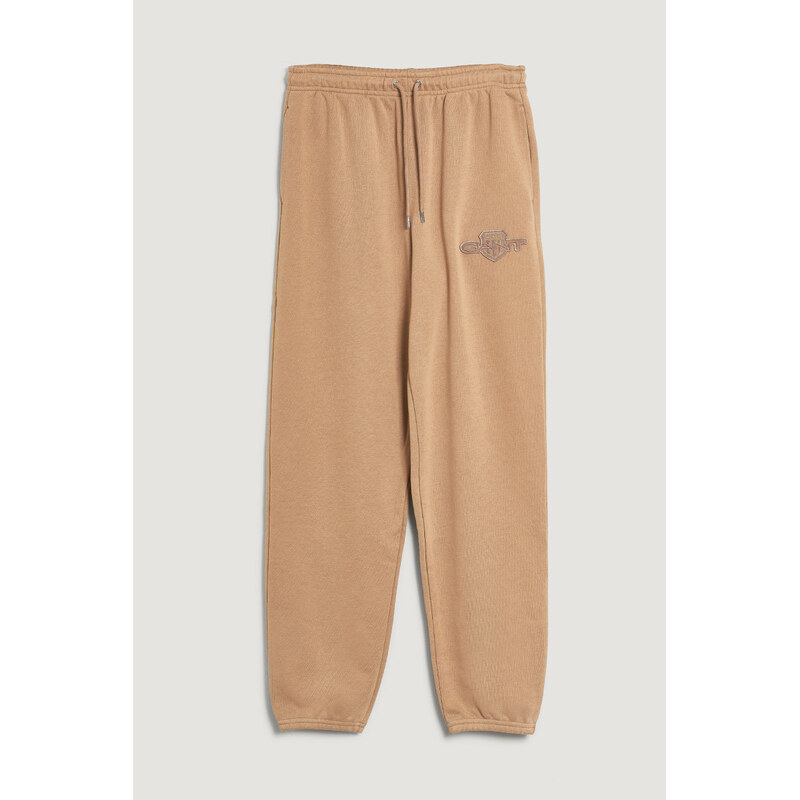 TEPLÁKY GANT REG TONAL SHIELD SWEATPANTS WARM KHAKI 107784640