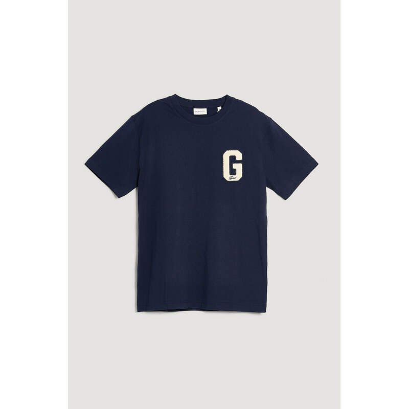 TRIČKO GANT G BADGE SS T-SHIRT EVENING BLUE