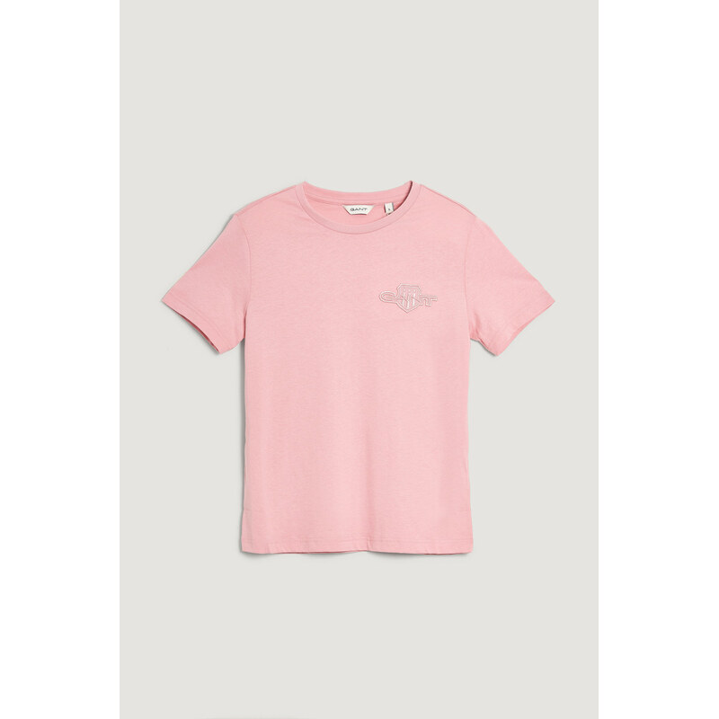 TRIČKO GANT REG TONAL SHIELD SS T-SHIRT SUMMER ROSE