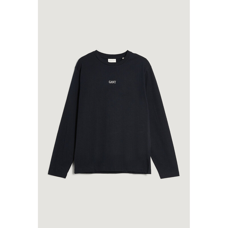 TRIČKO GANT SMALL GRAPHIC LS T-SHIRT BLACK