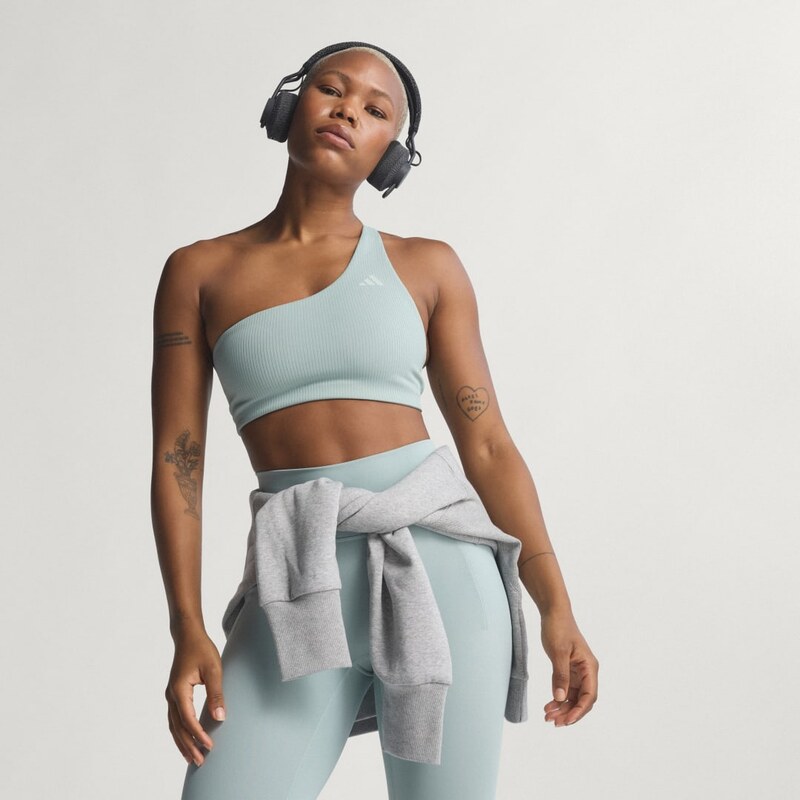 Adidas Podprsenka Light Support Optime Workout Rib One Shoulder