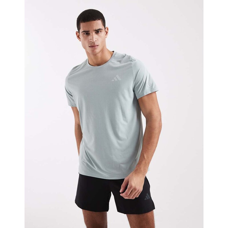 adidas performance Adi365 climacool t-shirt in sage green 115495898