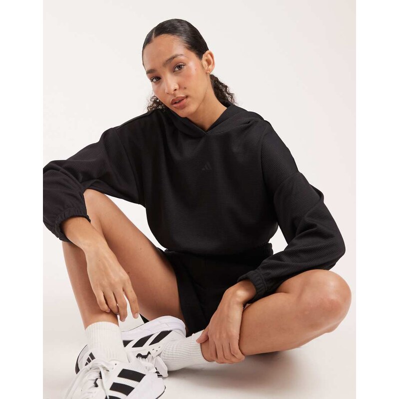 adidas performance Yoga Hoodie in black 115499327