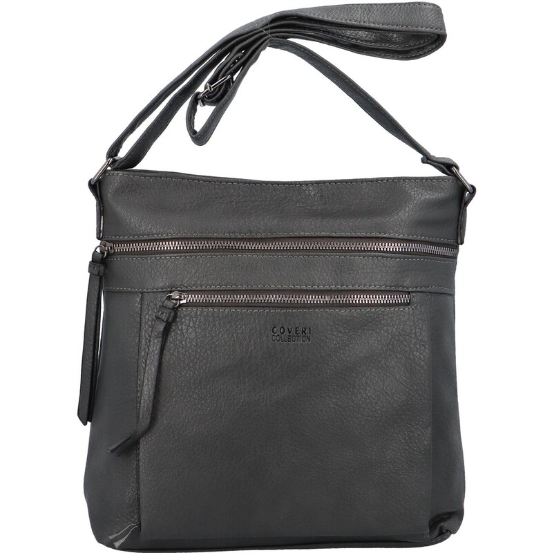 Coveri Moderní dámská koženková crossbody Anup, šedá