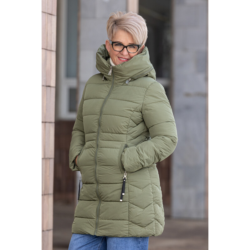 ATURE Zimní kabát HEAVEN [RQW-8077] Barva: Khaki, Velikost: 3XL 110986386