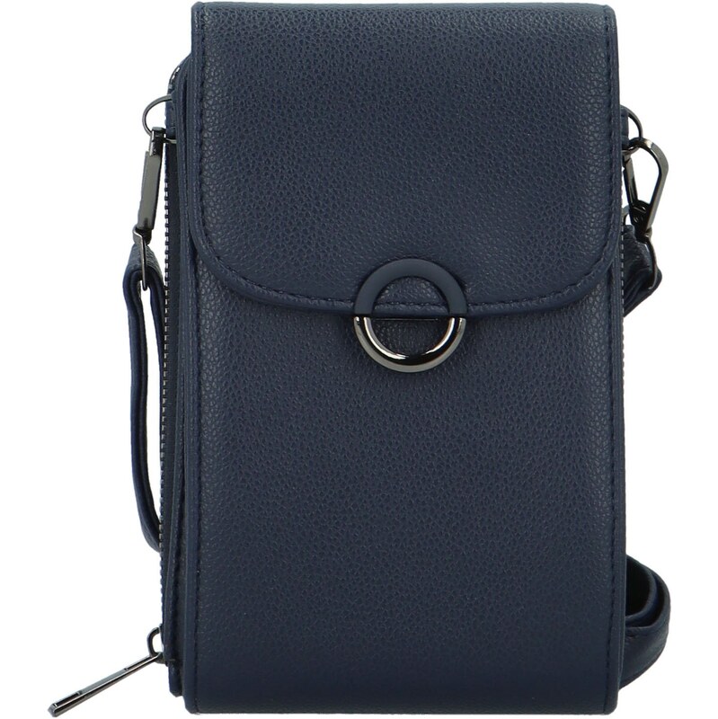 Amalia Stylová dámská koženková crossbody kapsa Gabrisa, tmavě