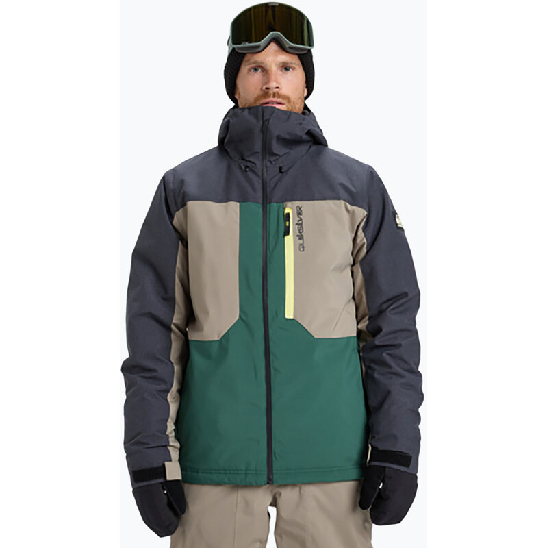 Pánská snowboardová bunda Quiksilver Dawson trekking green