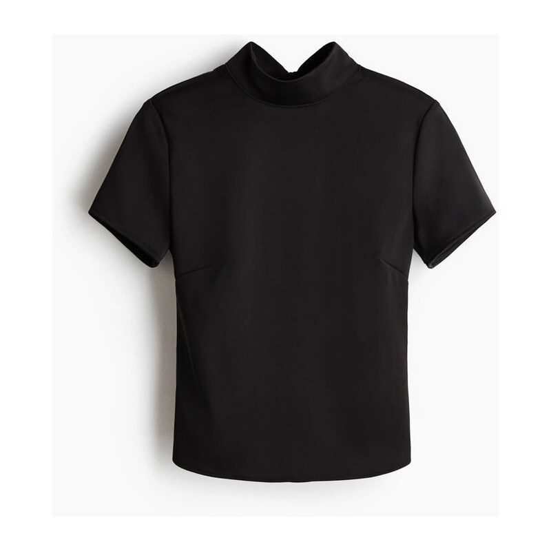 H&M - Tops odhalenými zády - Černá