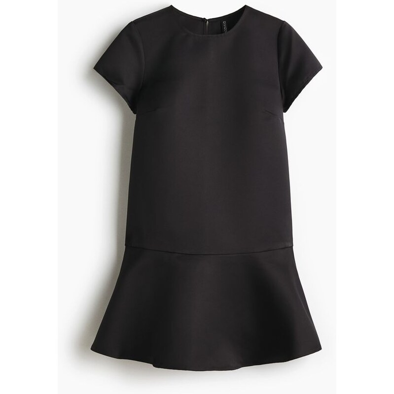 H&M - Saténové šaty - Černá