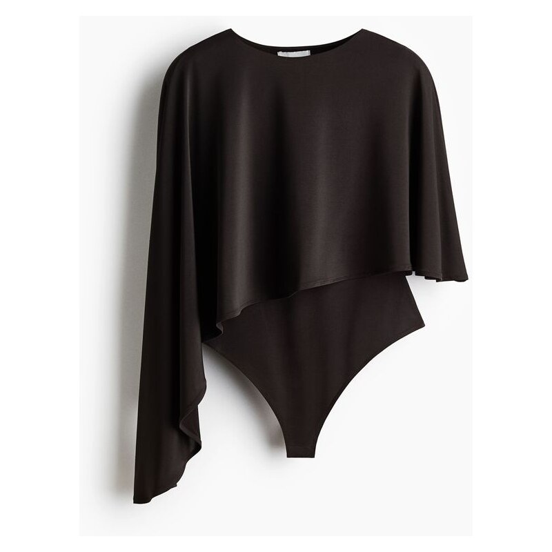 H&M - Body thongs pelerínkou - hnědá 110991118