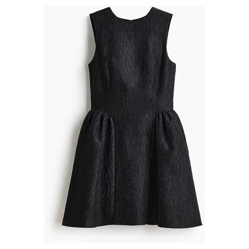 H&M - Šaty z žakárové tkaniny - Černá