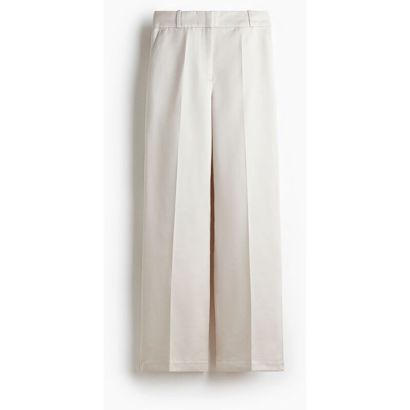 H&M - Elegantní kalhoty's vysokým pasem - béžová
