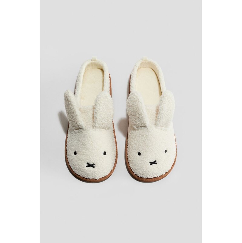 H&M - Plyšové bačkory - Bílá/Miffy