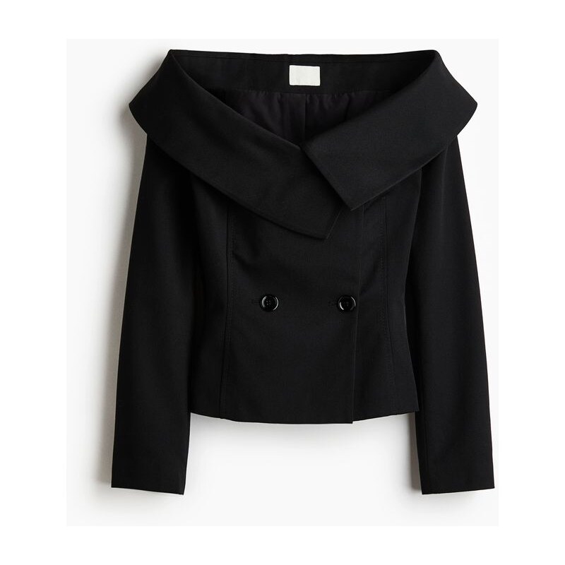 H&M - Sako odhalující ramena - černá 110991558
