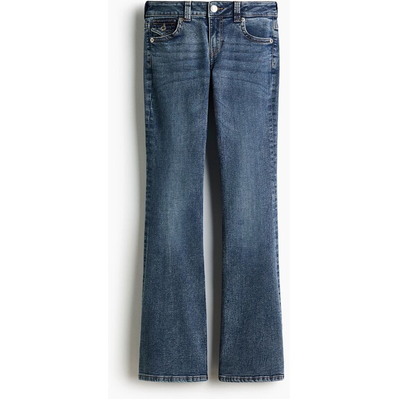 H&M - Flared Low Jeans - Denim Blue