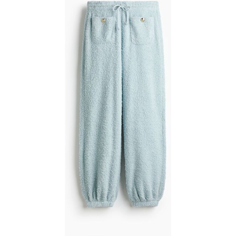 H&M - Chlupaté tepláky - tyrkysová 110991578