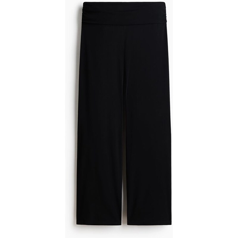 H&M - Žerzejové kalhoty - Černá