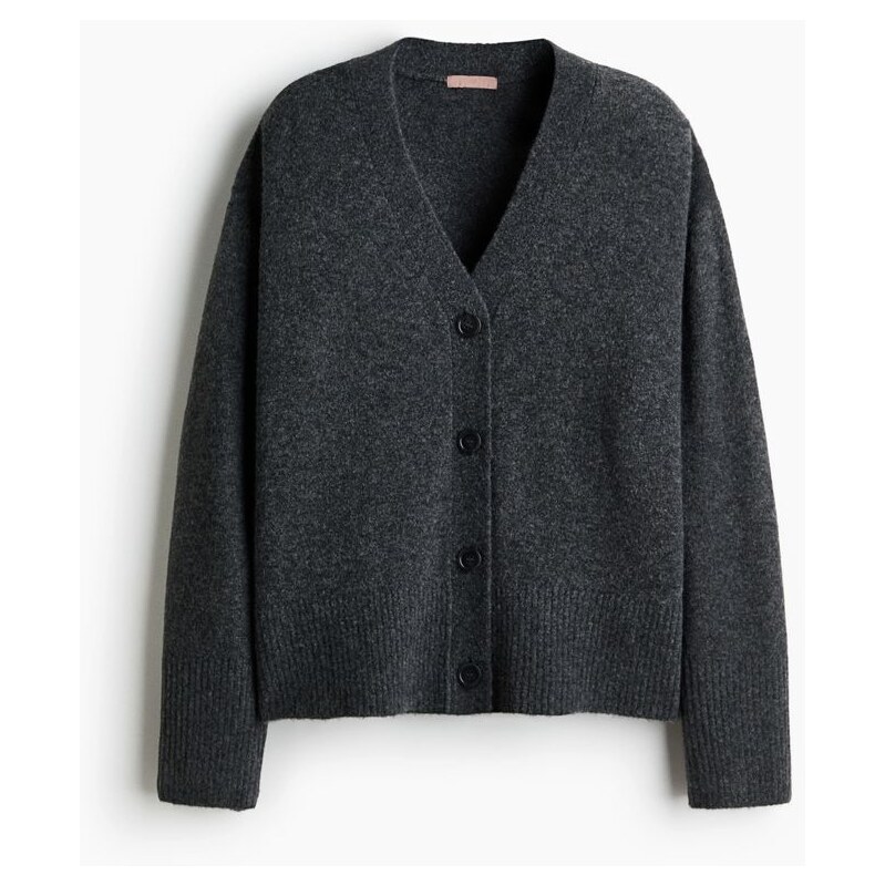 H&M - Propínací svetr - černá 110991754