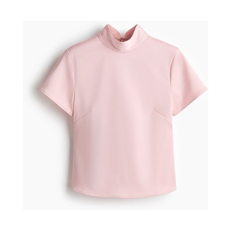 H&M - Tops odhalenými zády - Světle Růžová