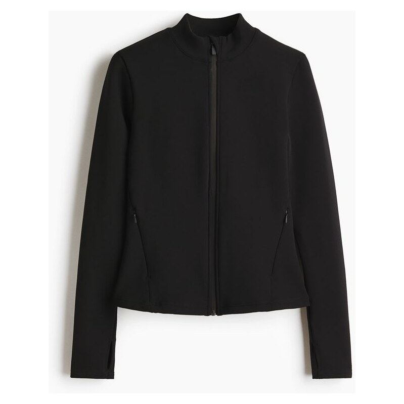 H&M - Sportovní bunda Warming Slim Fit ThermoMove - Černá