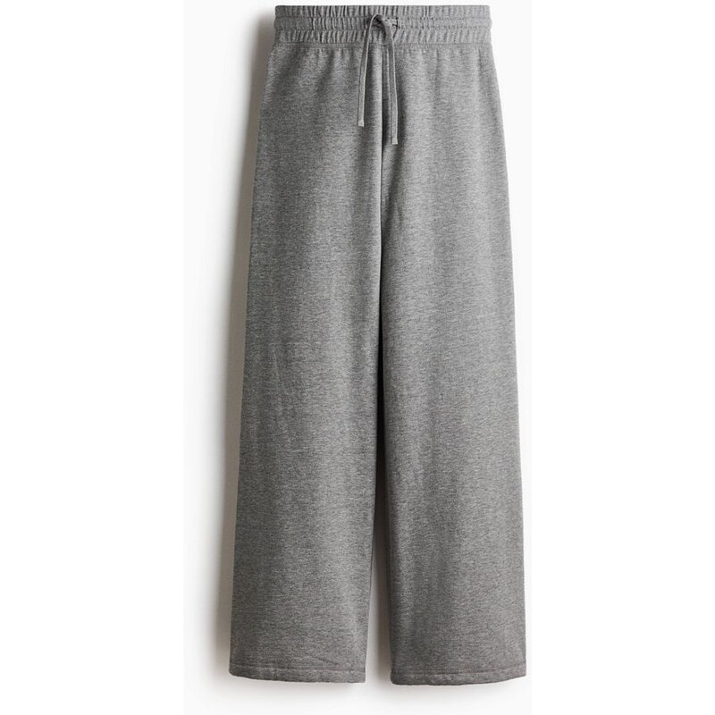 H&M - Teplákys rozšiřujícími se nohavicemi - Šedý Melír