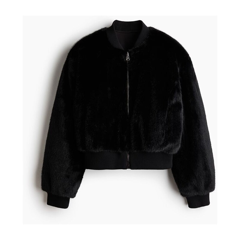 H&M - Oboustranný bomber - černá 110992089