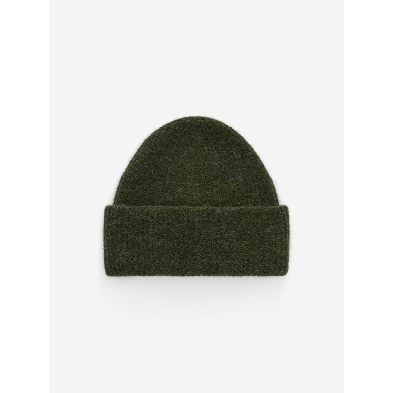 H&M - Čepice z alpaky a vlny - zelená 110992436