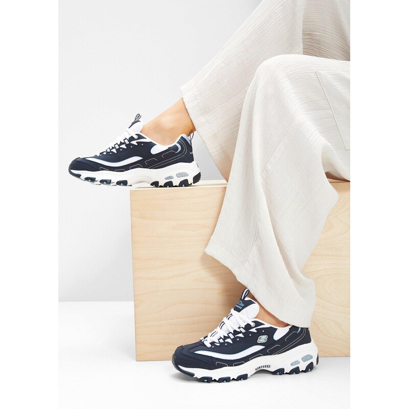 bonprix Chunky kožené tenisky značky Skechers modrá Žena