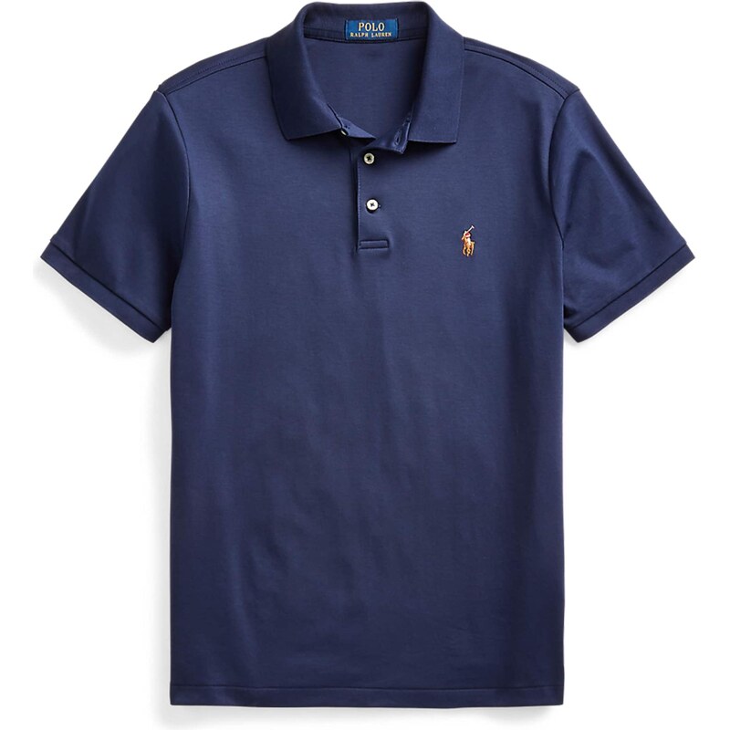 Polo Ralph Lauren Tričko tmavě modrá / karamelová / červená